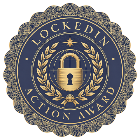 LockedIn Action Award emblem